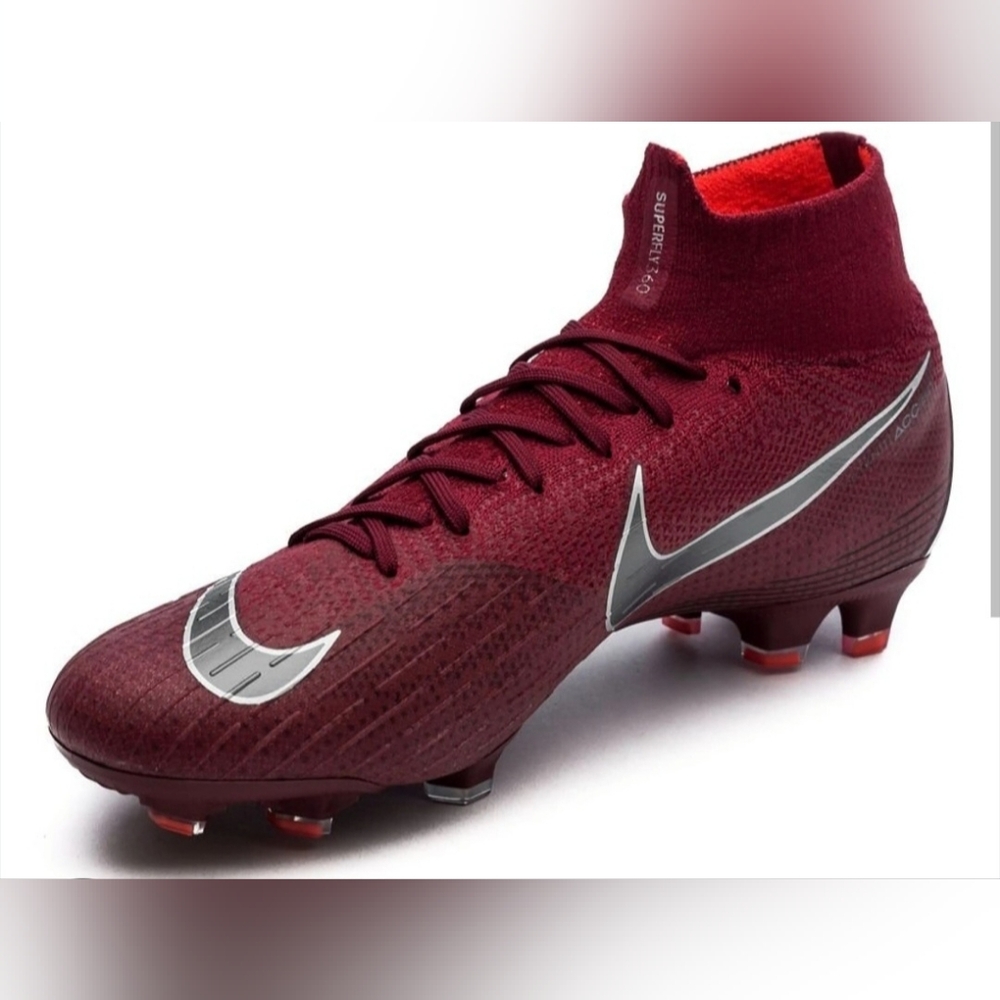 Nike Mercurial Superfly 6 Academy Soccer Shoes Red/Maroon Metallic Men's 6.5